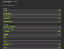 Tablet Screenshot of goldengunz.com